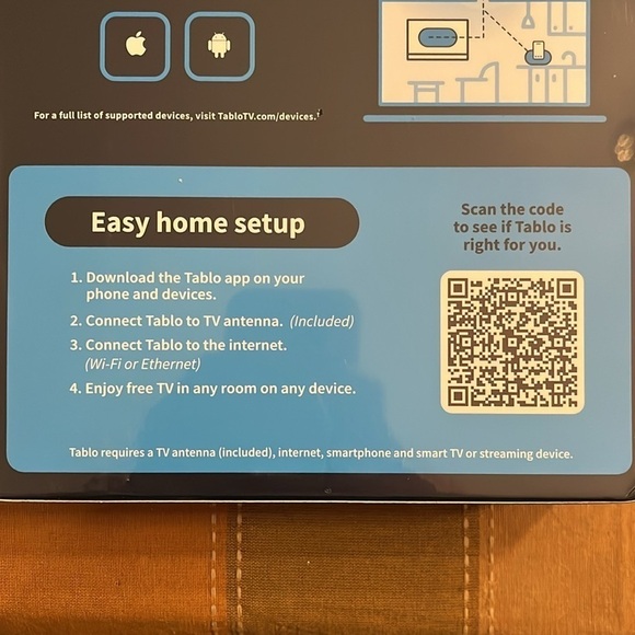 Brand New Tablo 4th Gen 2-Tuner 128GB Over the Air DVR & 35 Mile TV Antenna - Picture 8 of 16